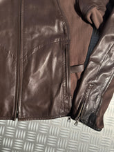 Load image into Gallery viewer, SS00’ Prada Sport Brown Leather Biker Jacket - Medium / Large