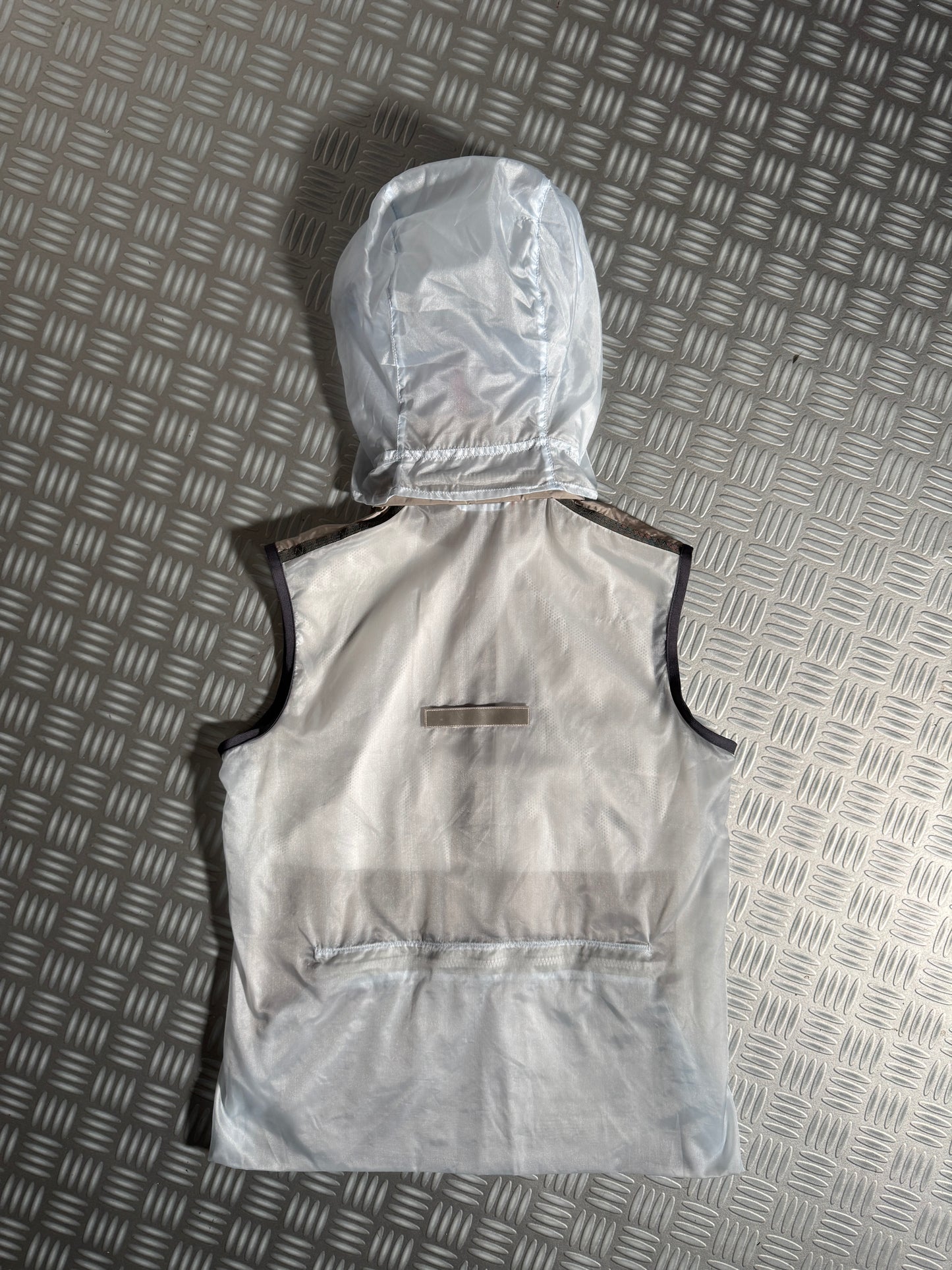 SS00’ Prada Sport Semi Transparent Back 3M Hooded Vest