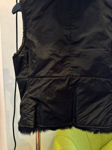 SS00’ Prada Sport 2in1 Jet Black Goat Fur Lined Jacket/Vest