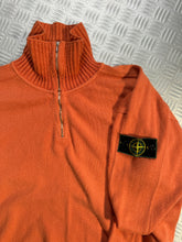 画像をギャラリービューアに読み込む, 1990&#39;s Stone Island Orange 1/4 Zip - Medium / Large