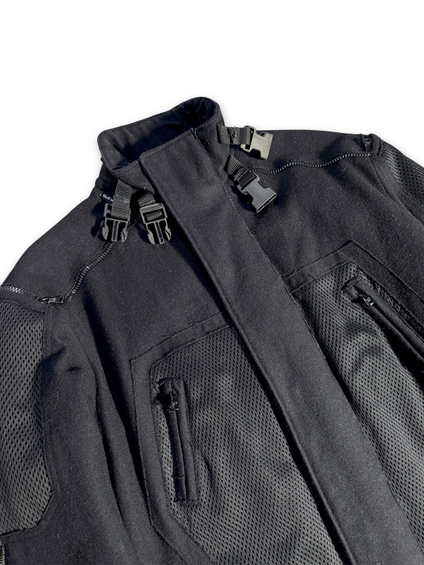 AW04’ Dolce & Gabbana Jet Black Bondage Jacket