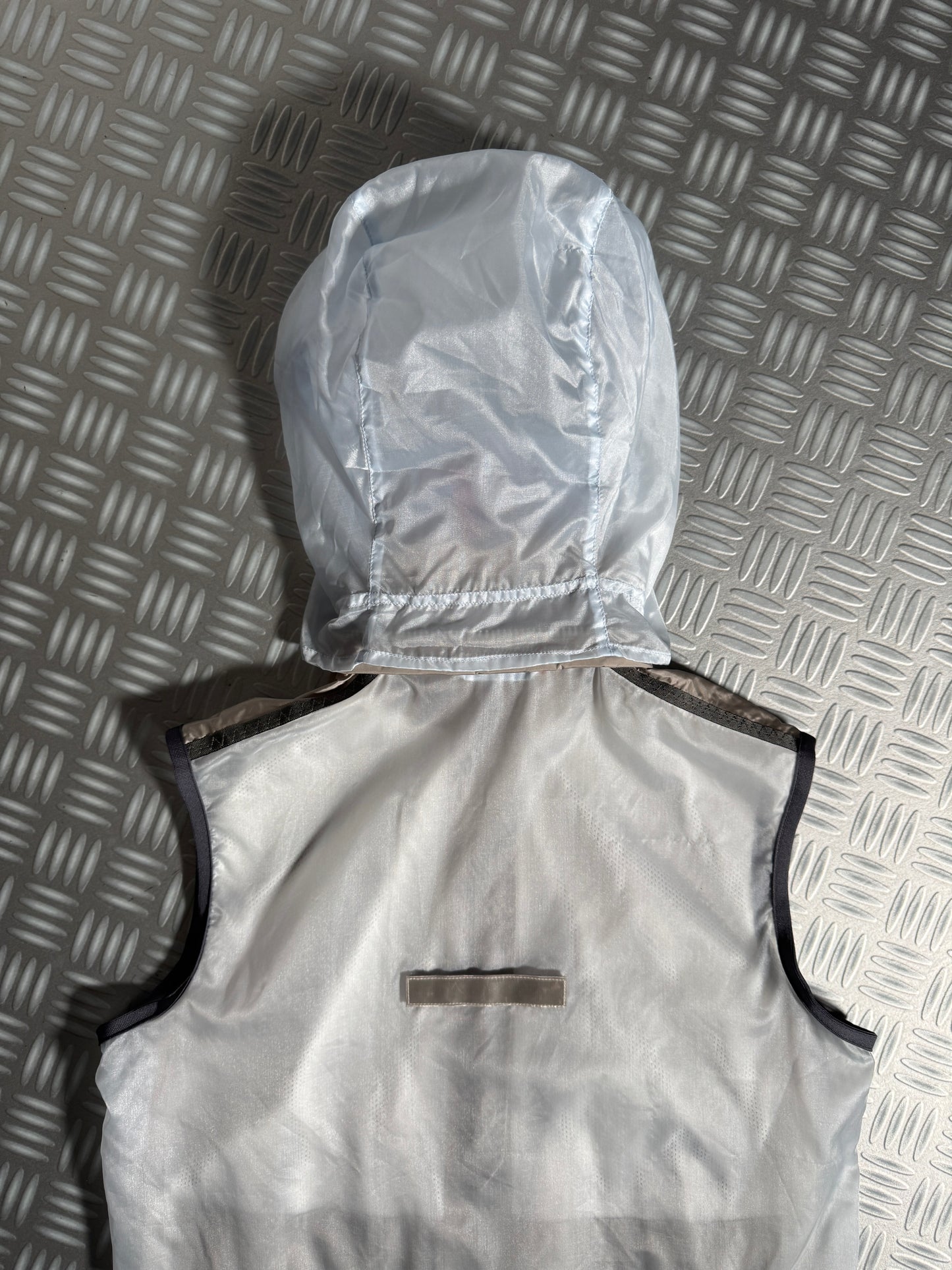 SS00’ Prada Sport Semi Transparent Back 3M Hooded Vest