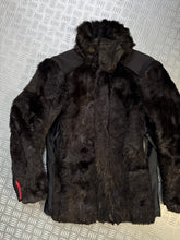 Carica l&#39;immagine nel visualizzatore di Gallery, FW99’ Prada Sport Jet Black Dyed Fur Jacket - Medium