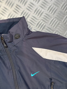 Early 2000's Nike Midnight Navy Dual Front Pocket Windbreaker Jacket