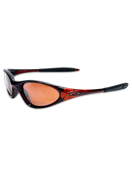 Oakley Red Wine Flower Print Minute Sunglasses