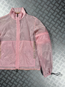 SS00’ Prada Sport Semi-Transparent Baby Pink 2in1 Jacket - Womens 6-8