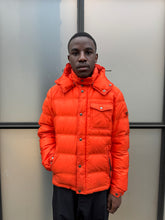 Load image into Gallery viewer, Prada Milano Bright Orange Nylon Puffer Jacket