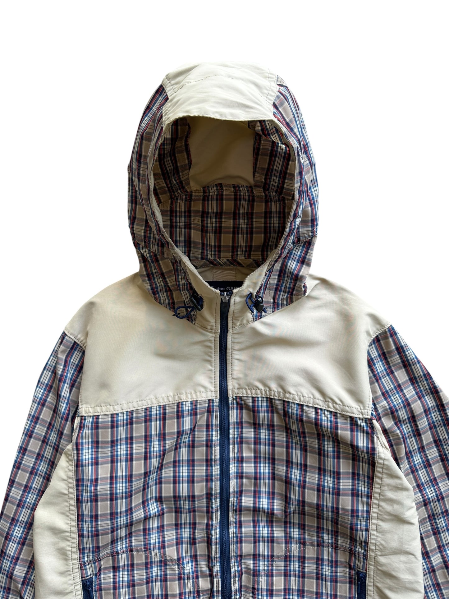 2012 Comme Des Garcons Plaid Hooded Jacket