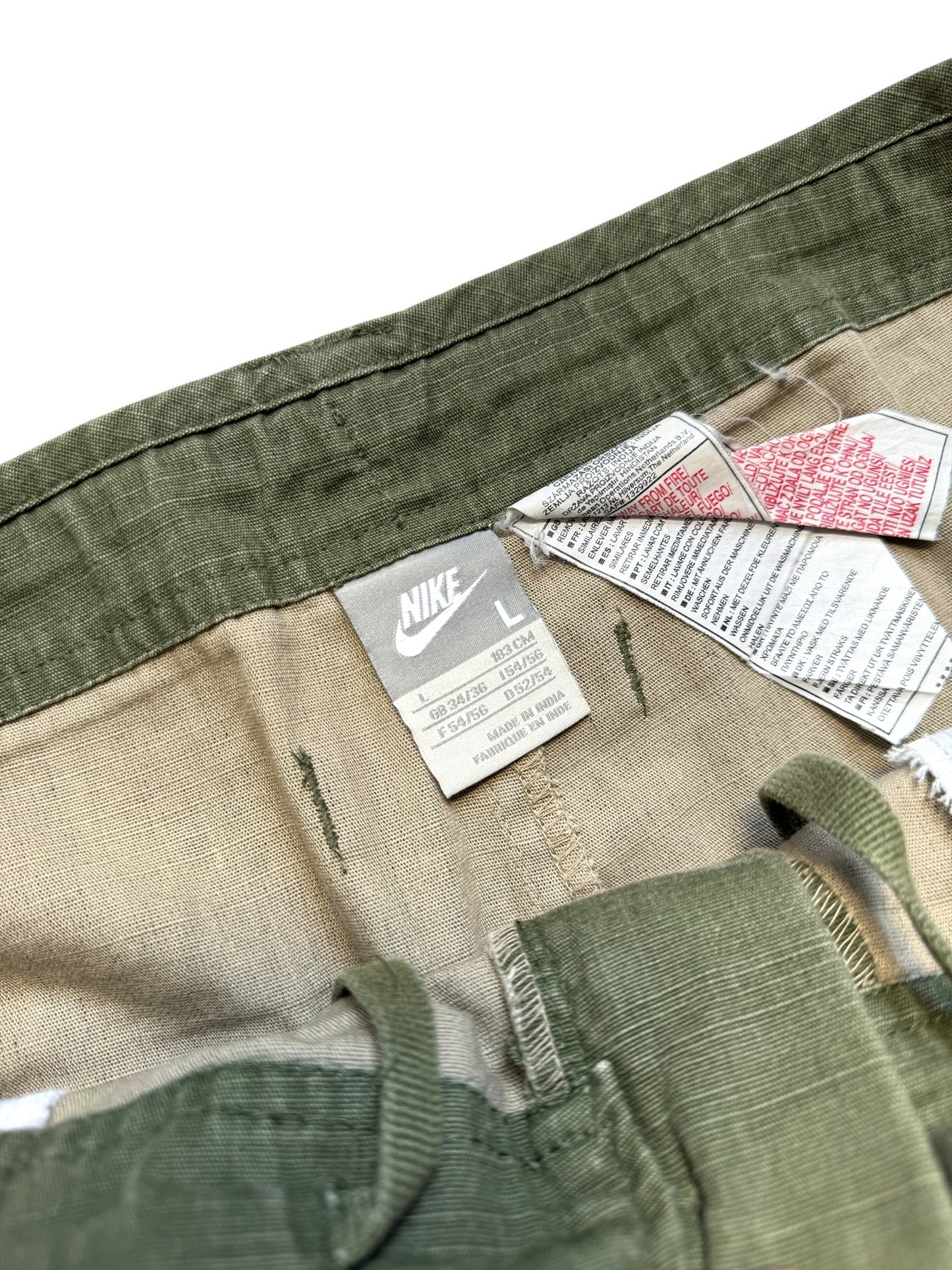 Early 2000’s Nike Washed Khaki Cargo Pant