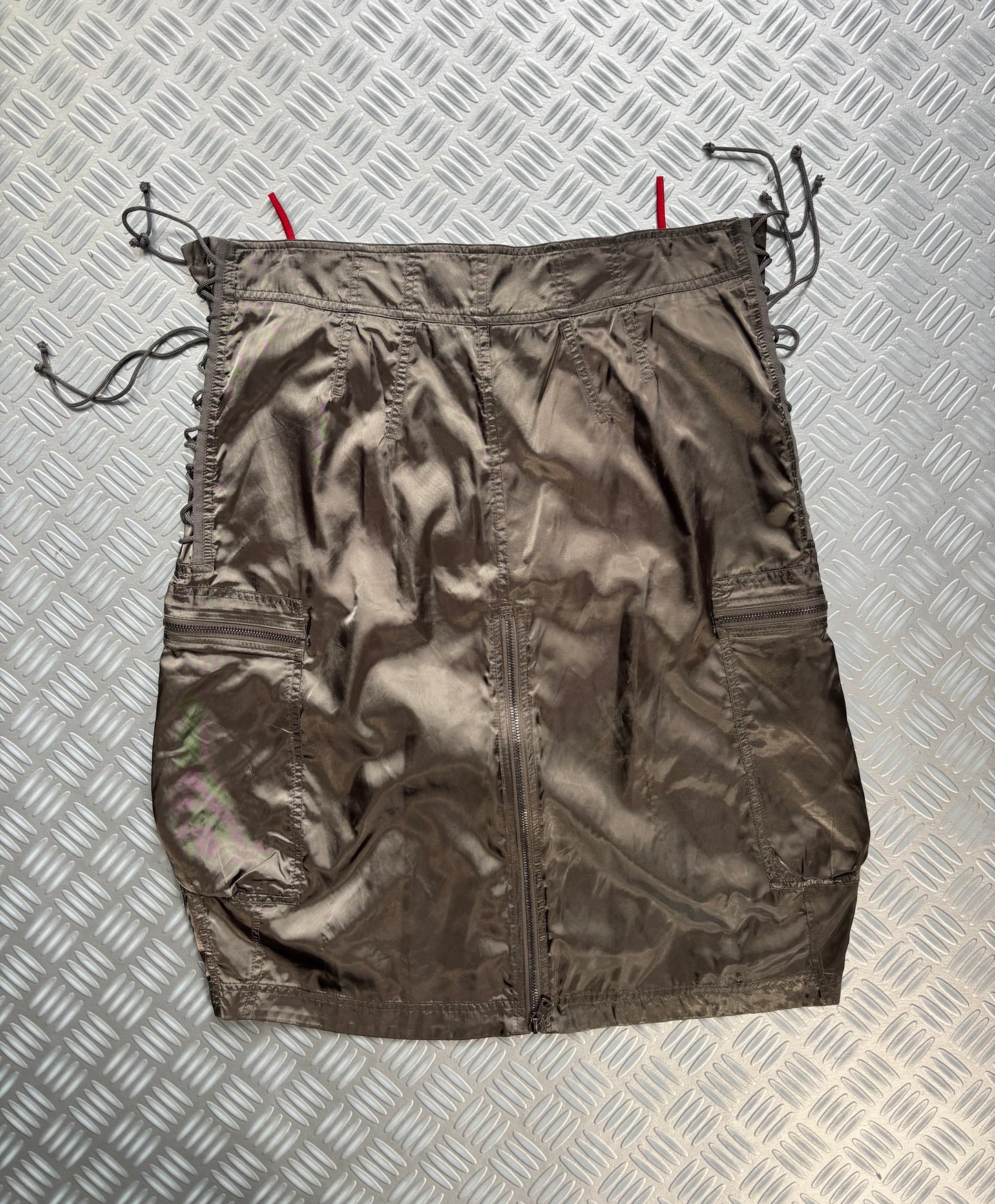 2003 Prada Sport Laced Nylon Skirt