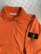 Load image into Gallery viewer, 1990&#39;s Stone Island Orange 1/4 Zip