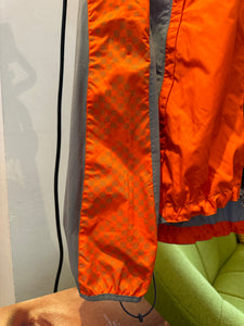 Early 2000’s Nike Orange/Grey 3M Reflective Track Jacket - Large