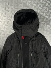 画像をギャラリービューアに読み込む, Early 2000’s Prada Sport Jet Black Padded ‘Inside Out’ Technical Jacket - Medium