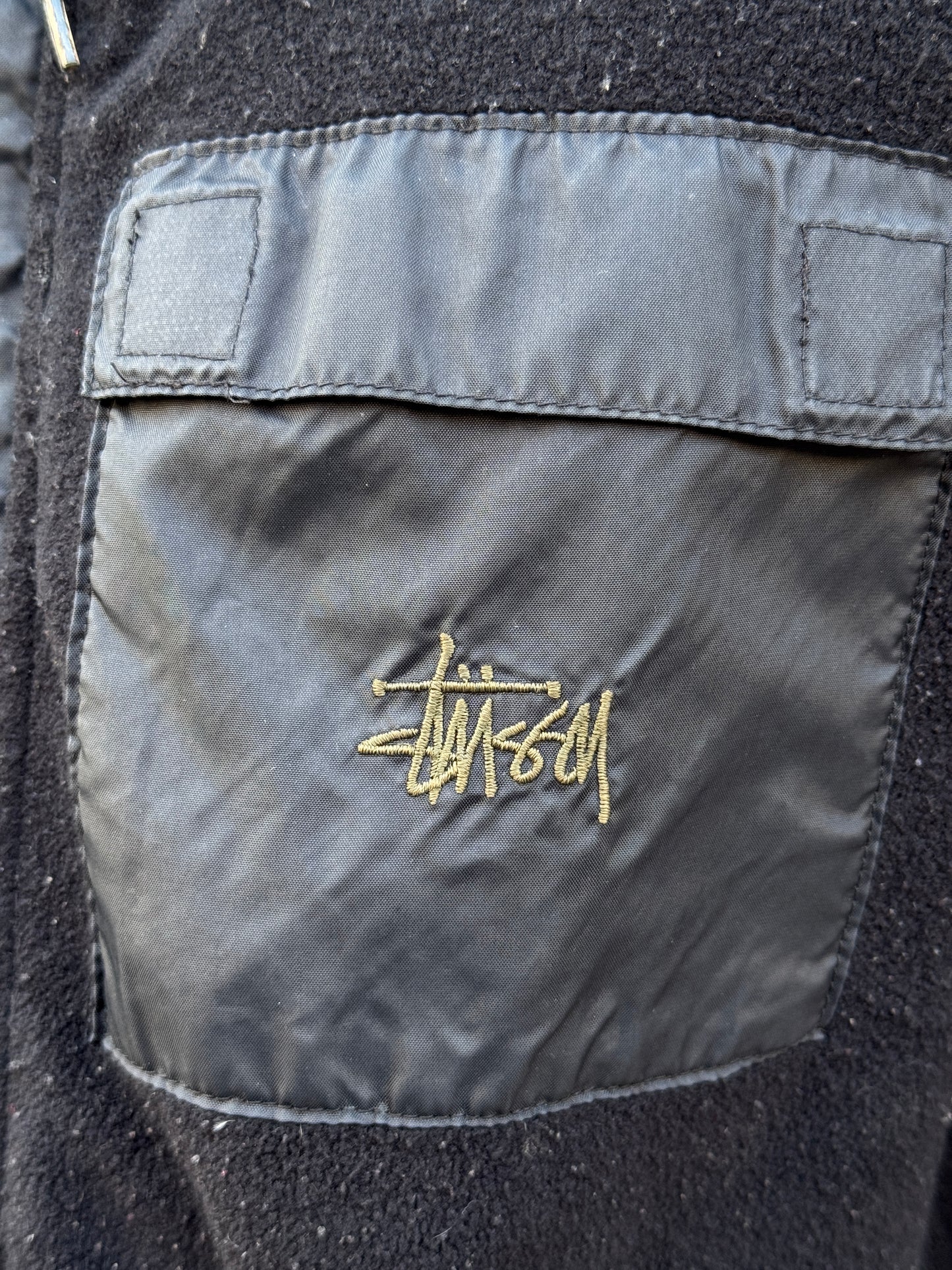 Early 2000's Stüssy Outdoor Black/Khaki Hooded Vest