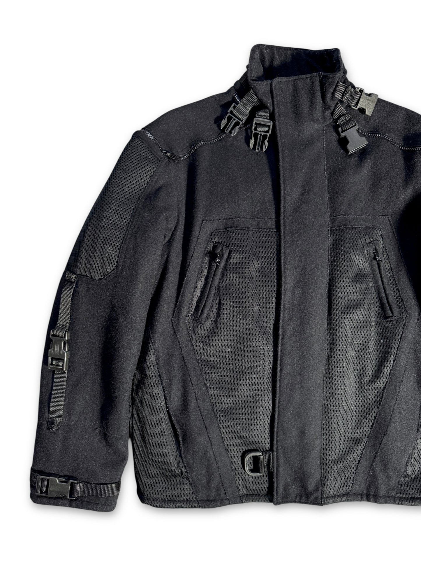 AW04’ Dolce & Gabbana Jet Black Bondage Jacket