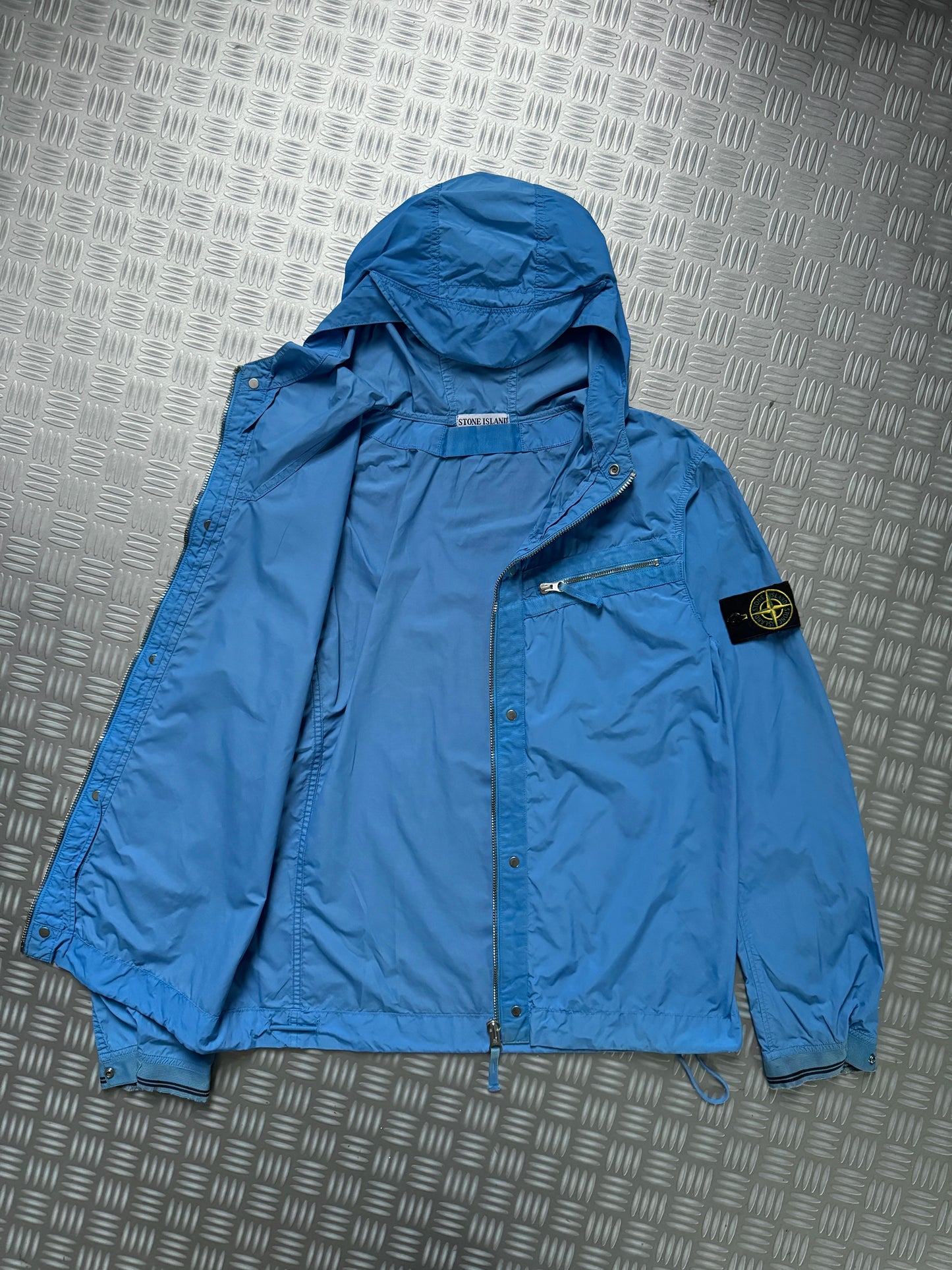 SS09’ Stone Island Bright Blue Spalmatura Hooded Jacket - Medium / Large