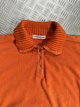 画像をギャラリービューアに読み込む, 1990&#39;s Stone Island Orange 1/4 Zip - Medium / Large