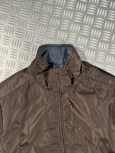 Prada Sport Black Tab Reversible Padded Brown / Navy Jacket