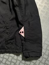 画像をギャラリービューアに読み込む, Early 2000’s Prada Sport Jet Black Ballistic Nylon Lined Jacket w/Zip-Off Hood - Large / Extra Large