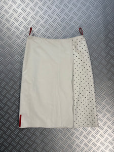 SS00' Prada Sport Pure White Perforated Skirt