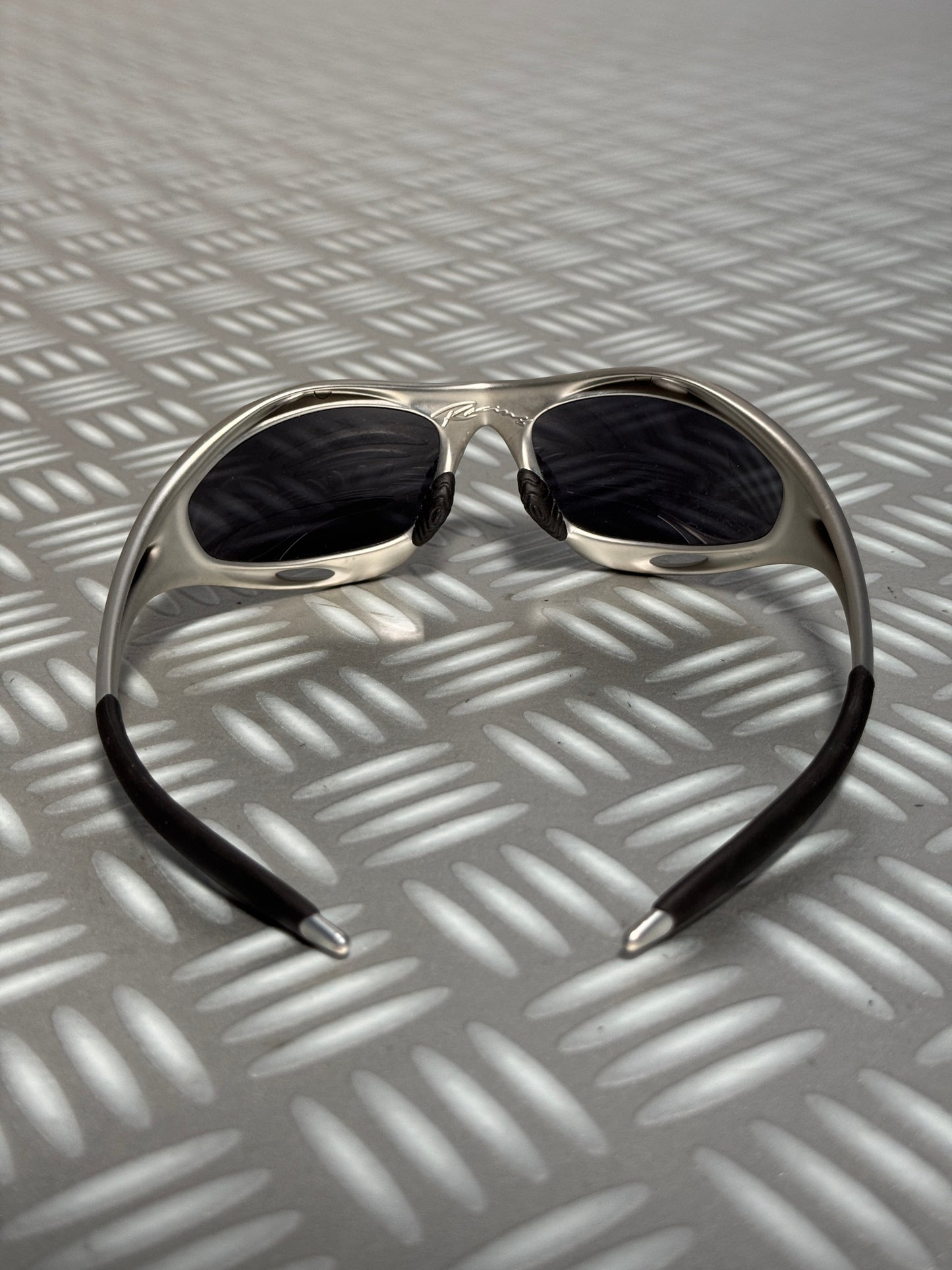 Oakley Silver Racing Jacket Sunglasses