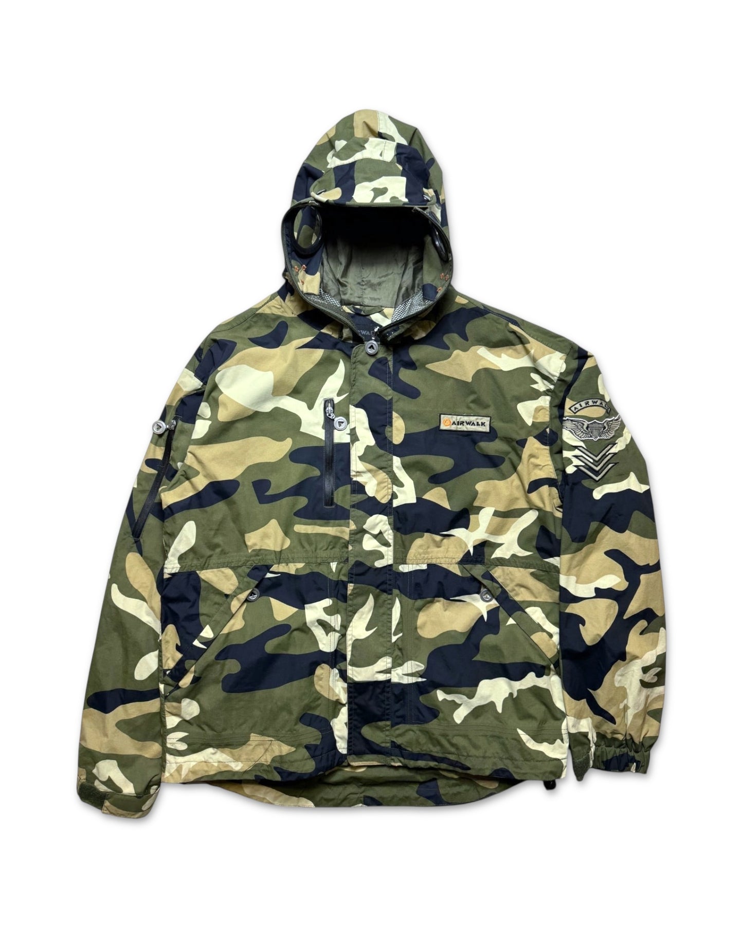 Early 2000's Airwalk Full Zip Face Mask Camo Jacket