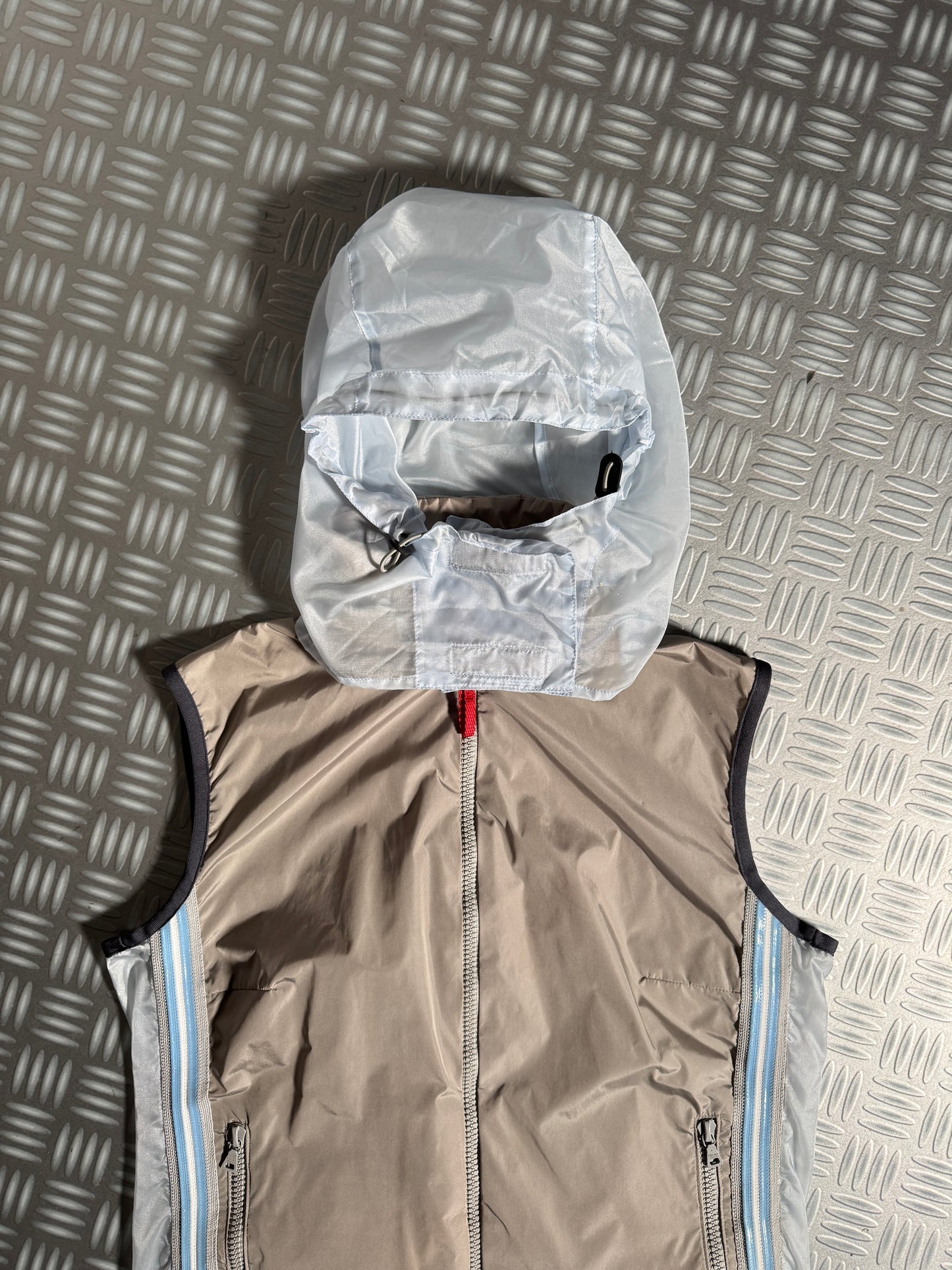 SS00’ Prada Sport Semi Transparent Back 3M Hooded Vest