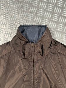 Prada Sport Black Tab Reversible Padded Brown / Navy Jacket