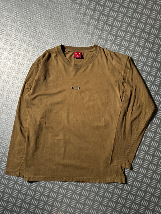 Early 2000’s Oakley Software Longsleeve Brown Tee - Large / Extra Large