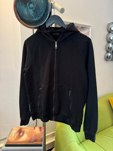 Early 2000’s Prada Black Tab Zipped Hoodie - Small / Medium