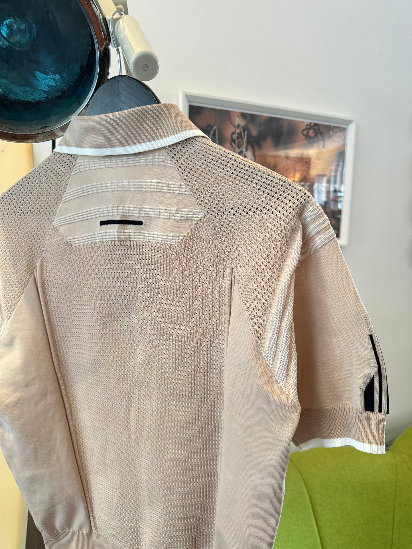 Prada Mainline Sport-Knit Polo Top
