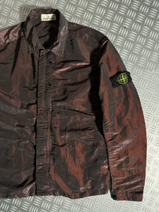 Stone Island Red Weft Nylon Overshirt - Large