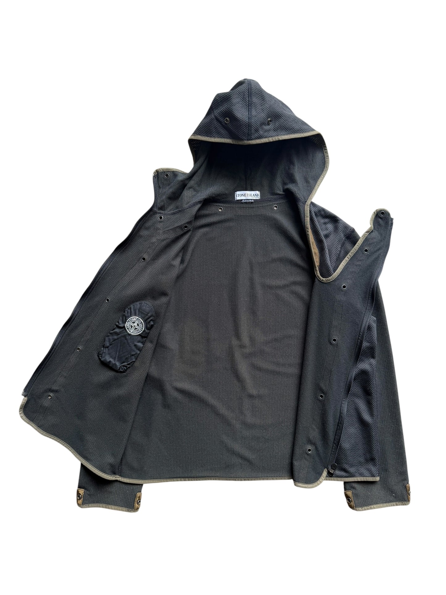 AW00’ Stone Island Asymmetric Zip Dutch Rope Jacket