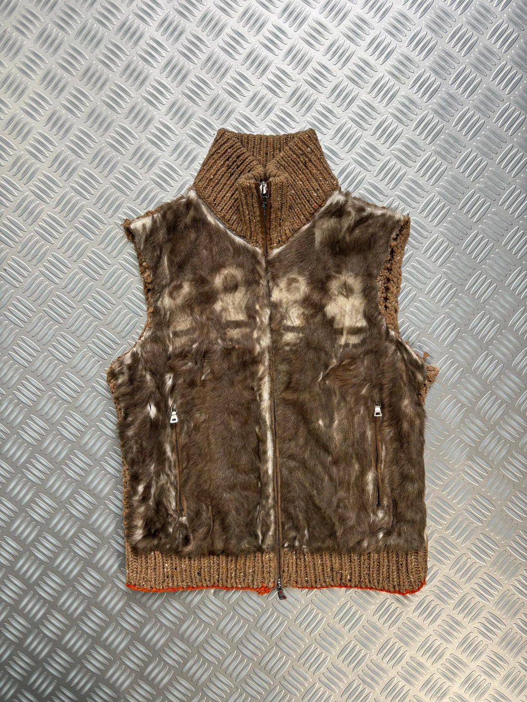 Early 2000's Prada Knitted Fur Vest