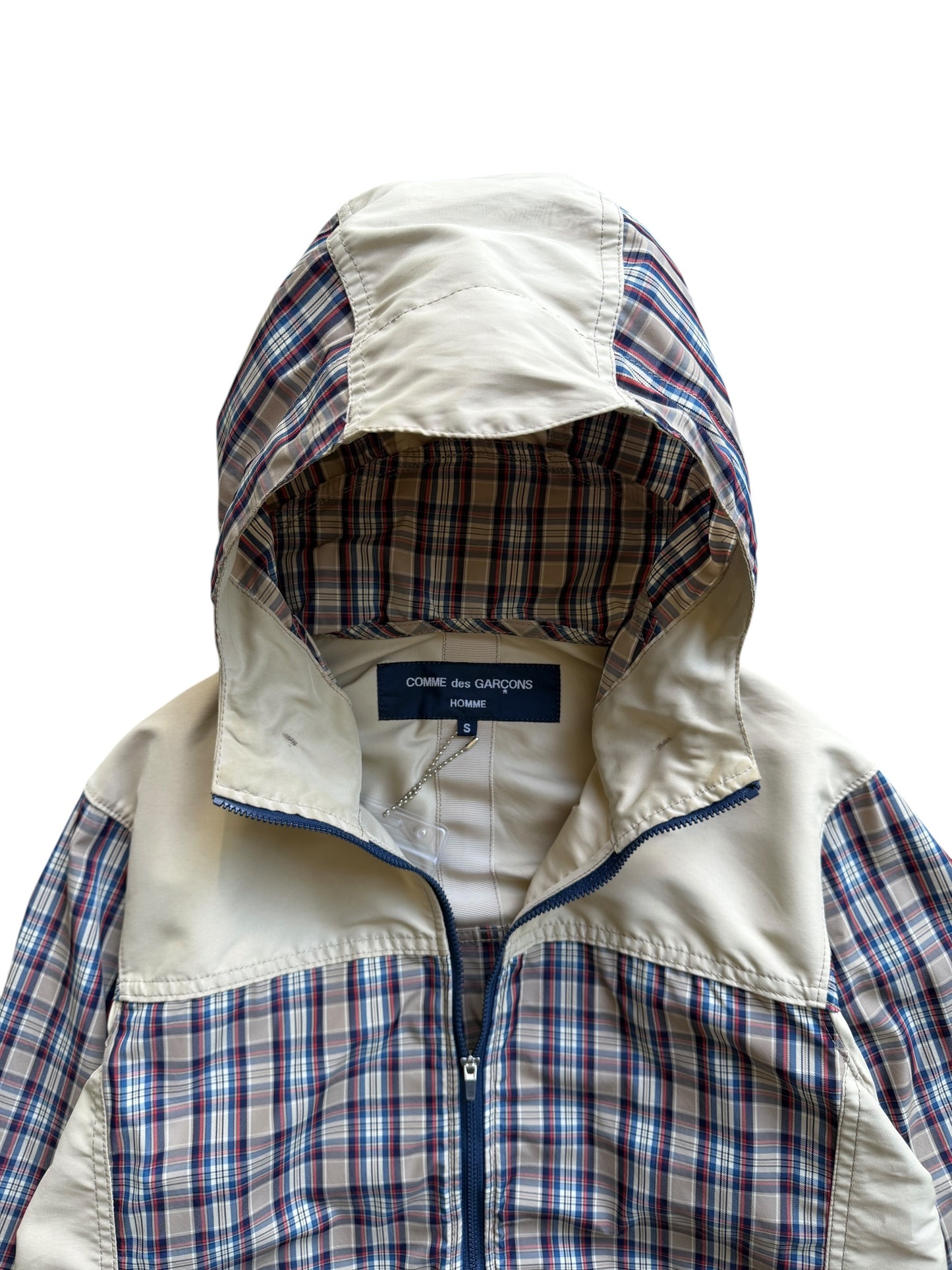 2012 Comme Des Garcons Plaid Hooded Jacket