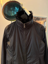 Load image into Gallery viewer, SS00’ Prada Sport 2in1 Jet Black Goat Fur Lined Jacket/Vest