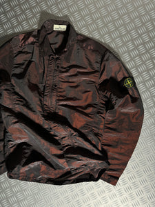 Stone Island Red Weft Nylon Overshirt - Large