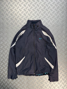 Early 2000's Nike Midnight Navy Dual Front Pocket Windbreaker Jacket