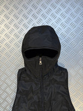 Load image into Gallery viewer, AW00&#39; Prada Sport Jet Black Exposed Back Hooded Vest