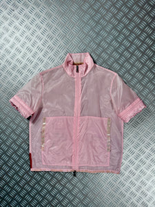 SS00’ Prada Sport Semi-Transparent Baby Pink 2in1 Jacket - Womens 6-8