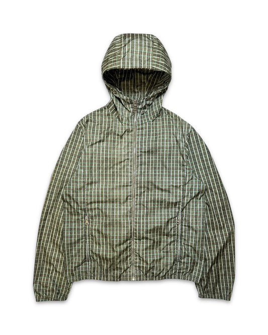 SS07’ Prada Nylon Plaid Hooded Jacket