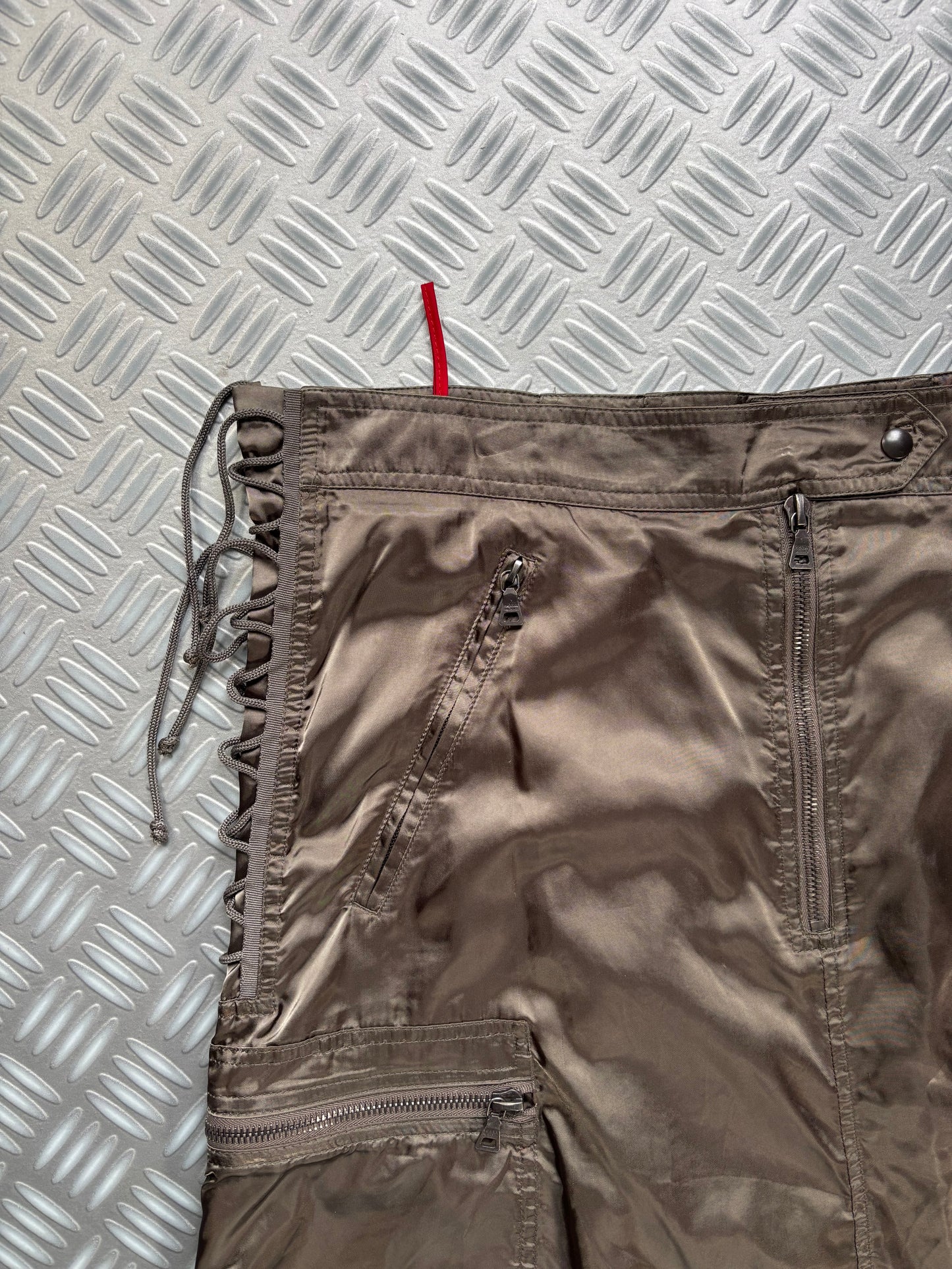 2003 Prada Sport Laced Nylon Skirt