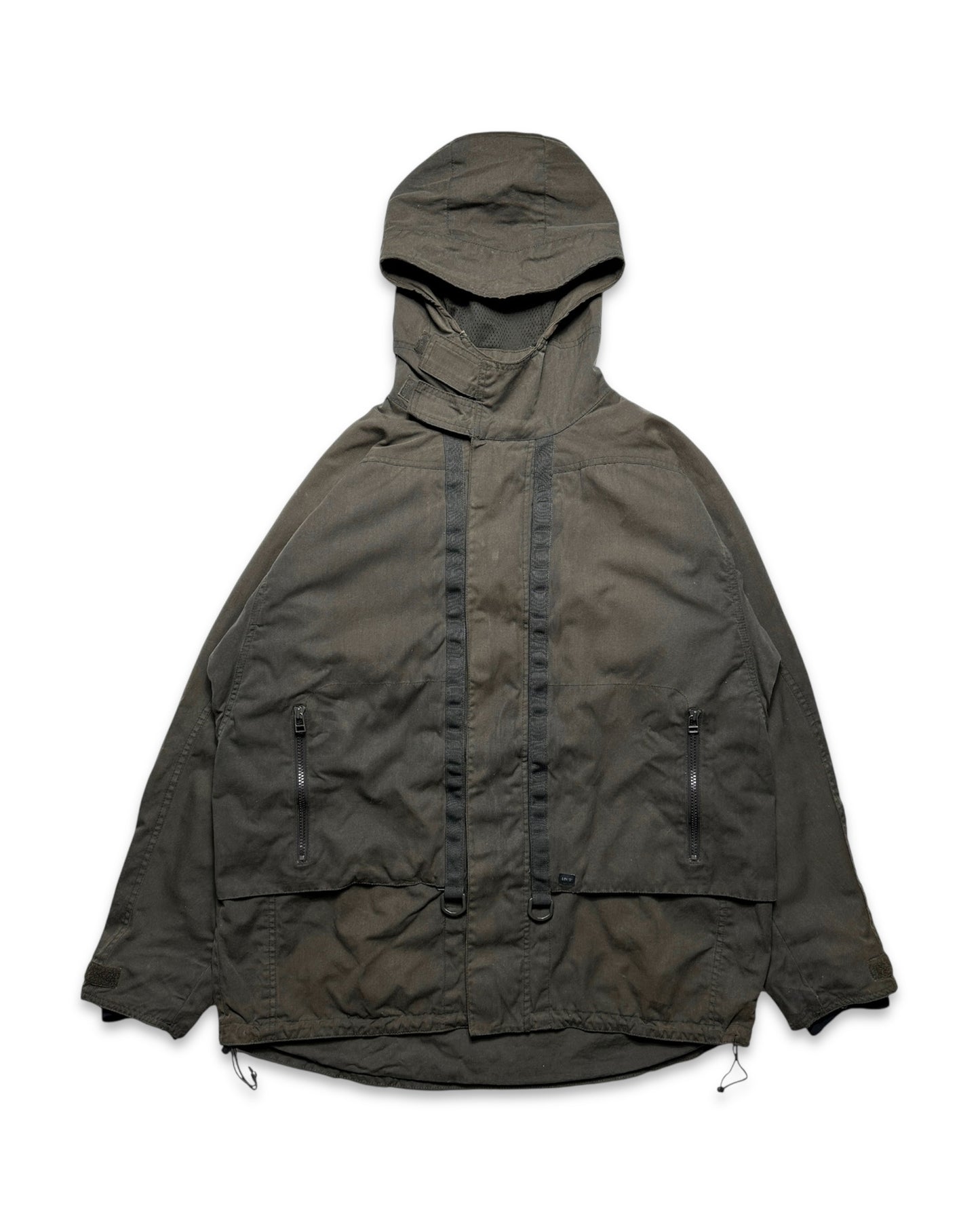 Early 2000’s Levi’s Engineered Dark Khaki Waxed Cotton Stash Pocket Jacket