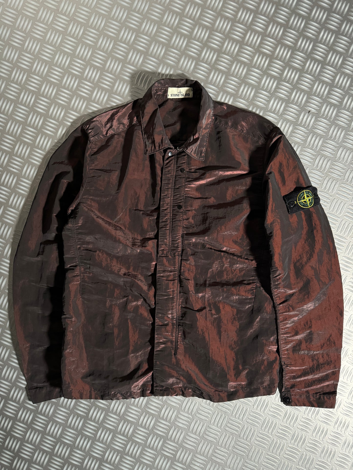 Stone Island Red Weft Nylon Overshirt