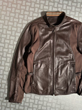 画像をギャラリービューアに読み込む, SS00’ Prada Sport Brown Leather Biker Jacket - Medium / Large