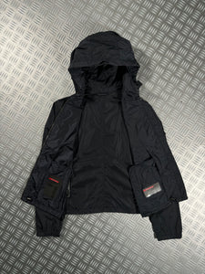 Prada Milano Midnight Navy Nylon Hooded Jacket