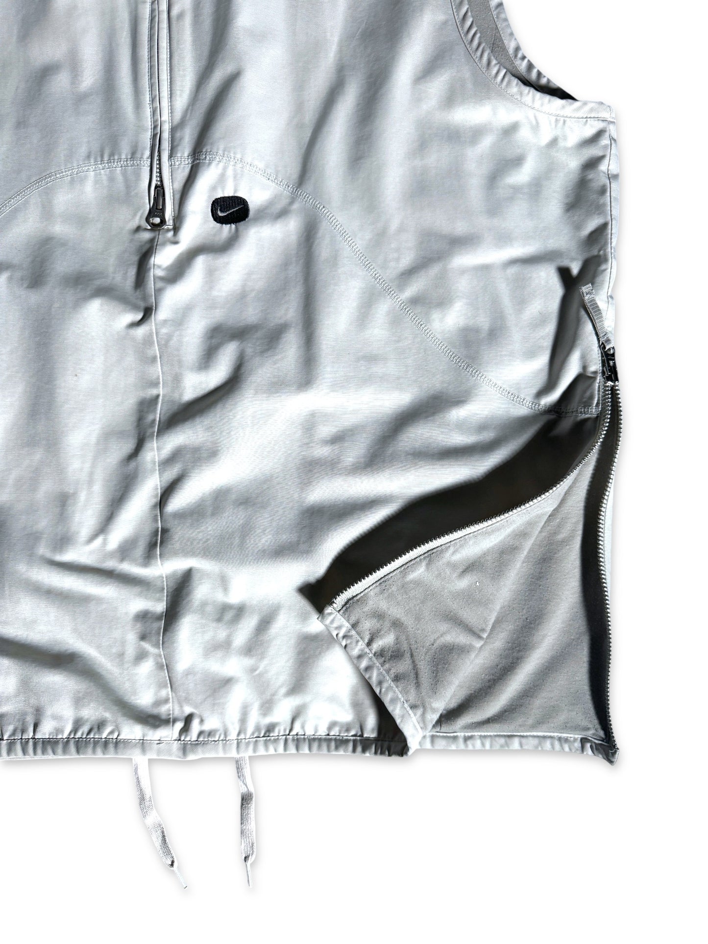 Early 2000's Nike White Pullover Vest w/Hidden Stash Pocket