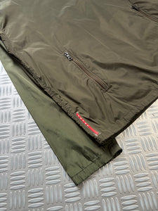 Prada Linea Rossa Khaki Nylon Shimmer Anorak