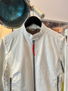 SS00’ Prada Sport Pure White Perforated Harrington Jacket