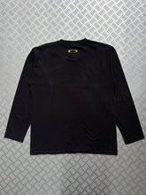 Load image into Gallery viewer, Early 2000’s Oakley Jet Black Spellout Longsleeve